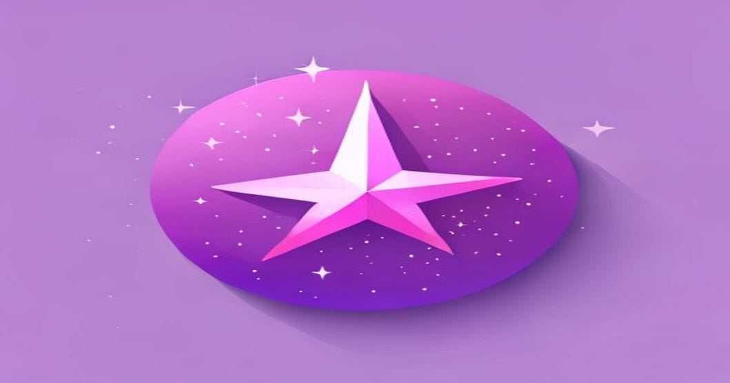 Guide Canva IA 2026 icône palette étoiles magic abstract violet rose