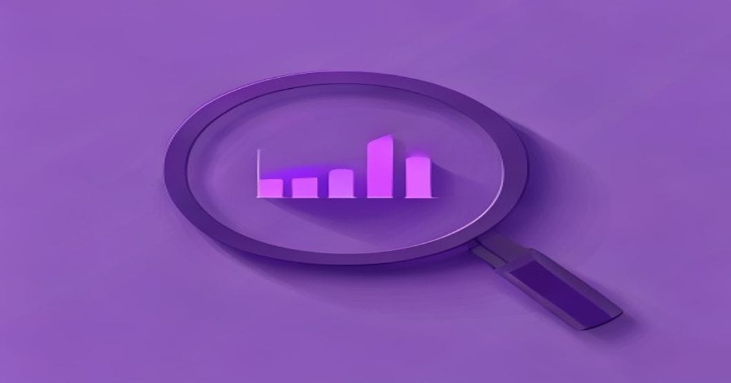 Guide IA et SEO optimisation blog 2026 loupe flèche abstract violet