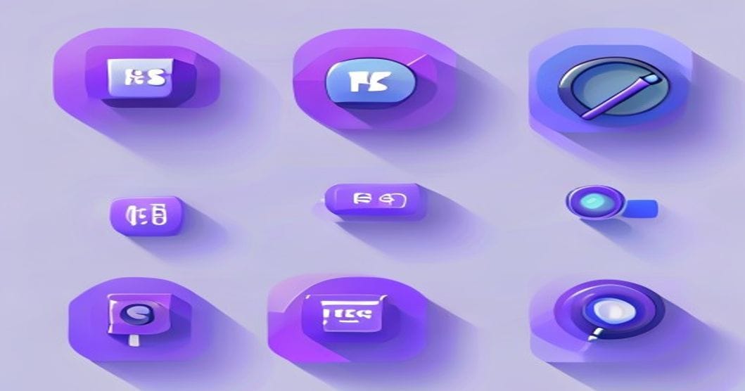 5 outils IA veille automatisée 2026 icônes flux RSS loupe radar abstract violet bleu