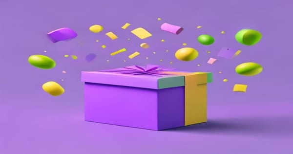 Outils génération images IA gratuits 2026 icônes cadeau abstract violet vert