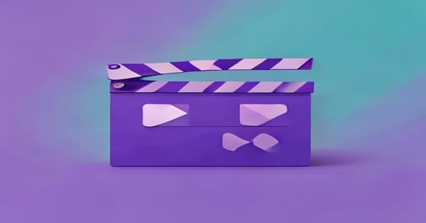 Comparatif Runway vs Pika clap de cinéma bouton lecture abstract violet teal